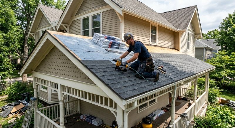 A Frame Roof Installation in Framingham, MA