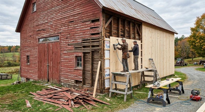 Barn Siding Replacement in Boston, MA