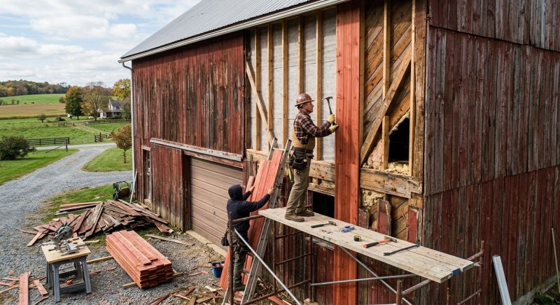 Barn Siding Replacement in Fairfield County, CT