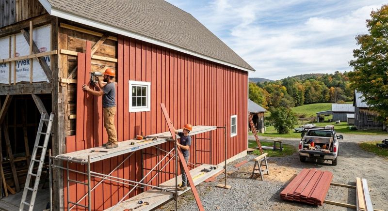 Barn Wood Siding Installation in Stamford, CT