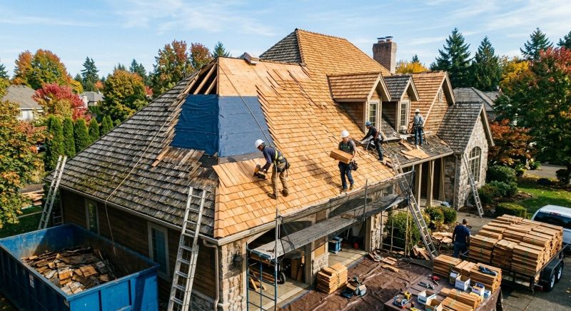 Cedar Roof Replacement in Alexandria, VA