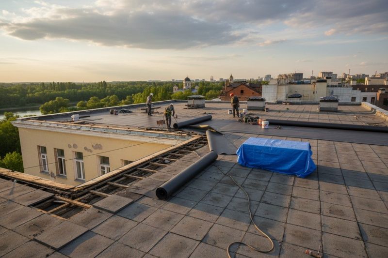 Flat Roof Replacement in Fredericksburg, VA