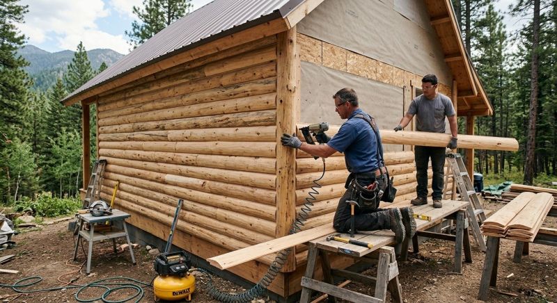 Log Home Siding Installation in Fairfield County, CT