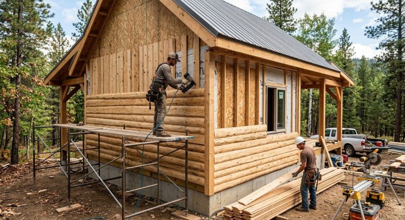Log Siding Installation in Boston, MA