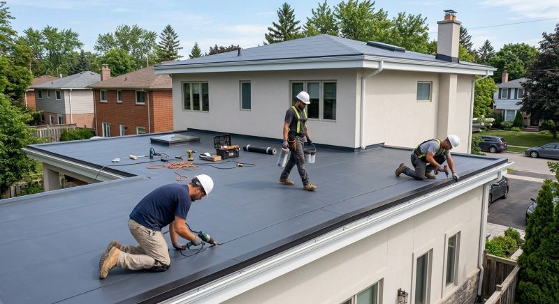 Rubber Roof Installation in Fredericksburg, VA