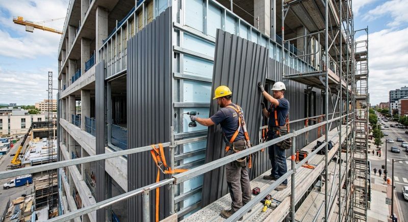 Steel Cladding Installation in Boston, MA