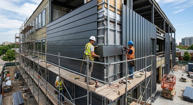 Steel Cladding Installation in Boston, MA