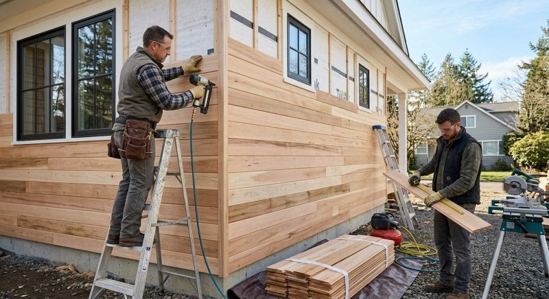 Wood Plank Siding Installation in Fairfield County, CT
