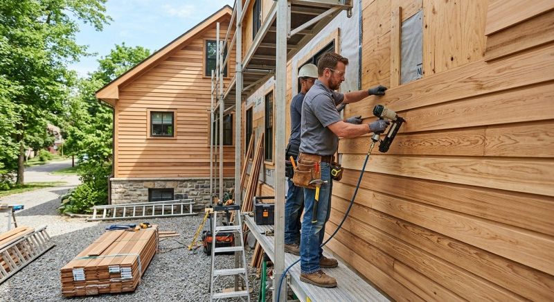 Wood Plank Siding Installation in Fairfield County, CT