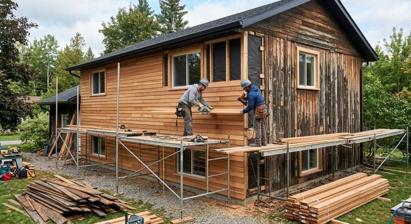 Wood Plank Siding Installation in Norwalk, CT