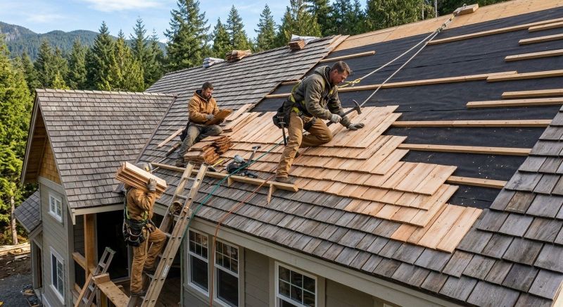Wooden Roof Installation in Fredericksburg, VA