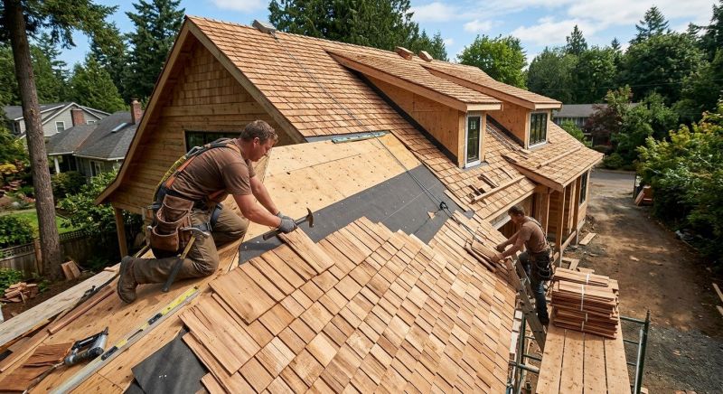 Wooden Roof Installation in Fredericksburg, VA