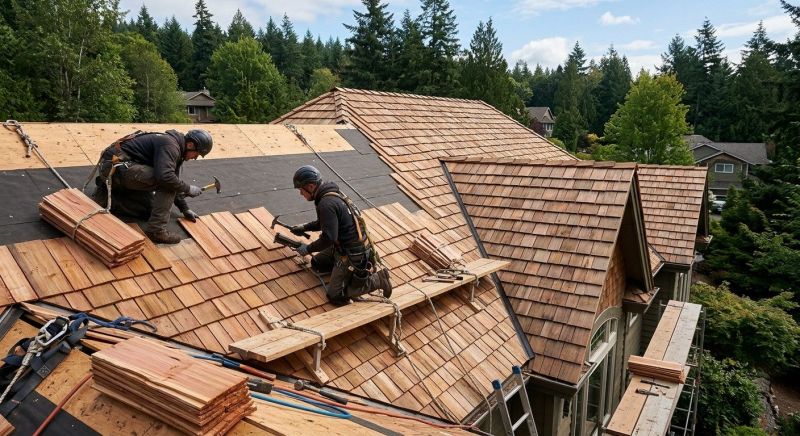 Wooden Roof Installation in Fredericksburg, VA